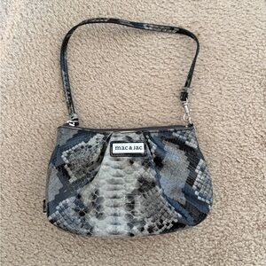 Mac & Jac Gray Snakeskin Faux Leather Bag